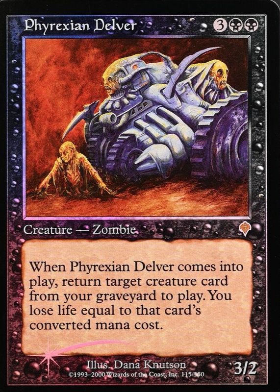 Phyrexian Delver 2000 Invasion #115 Foil RAW TCG (NEAR MINT)