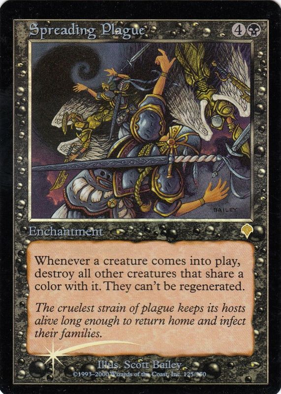 Spreading Plague 2000 Invasion #125 Foil RAW TCG (NEAR MINT)