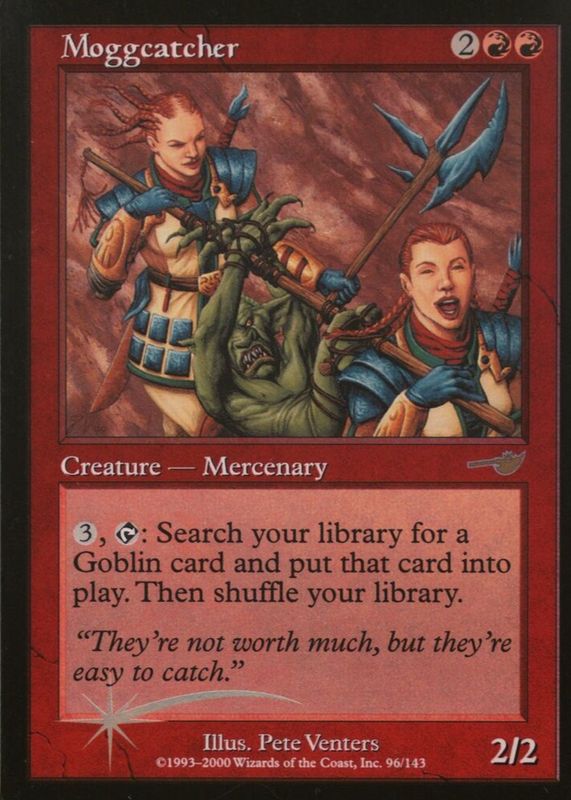 Moggcatcher 2000 Nemesis #96 Base RAW TCG (NEAR MINT)