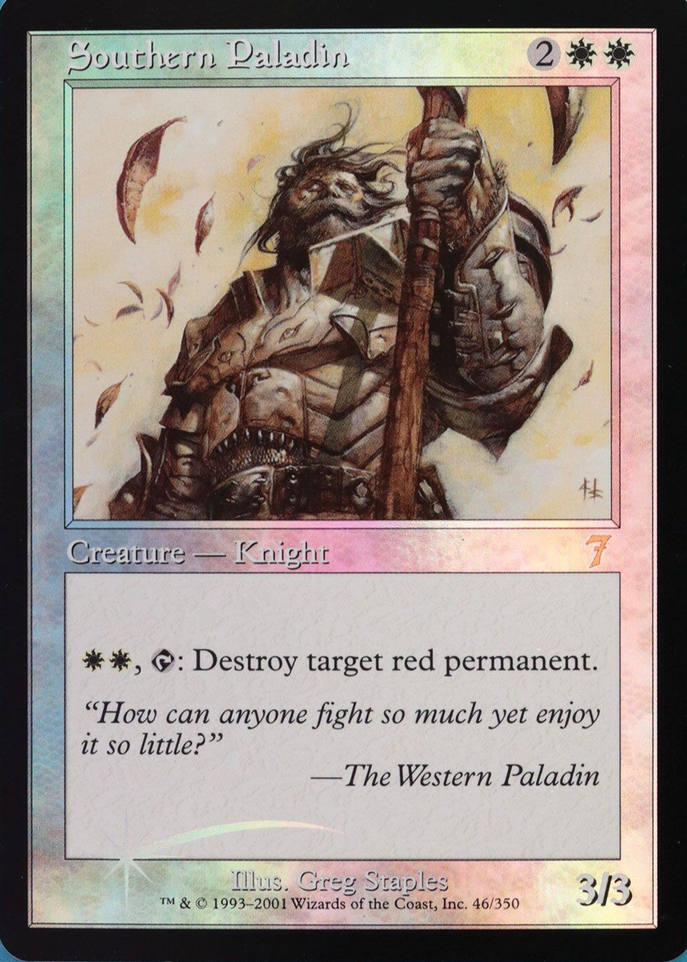 南の聖騎士 / Southern Paladin【7ED】 【Foil】 南の聖騎士 / Southern Paladin【7ED】 【Foil】 Amazon.com