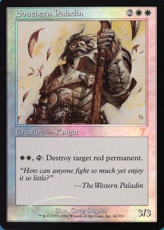 Southern Paladin 2001 Seventh Edition #46 Foil RAW TCG (NEAR MINT)