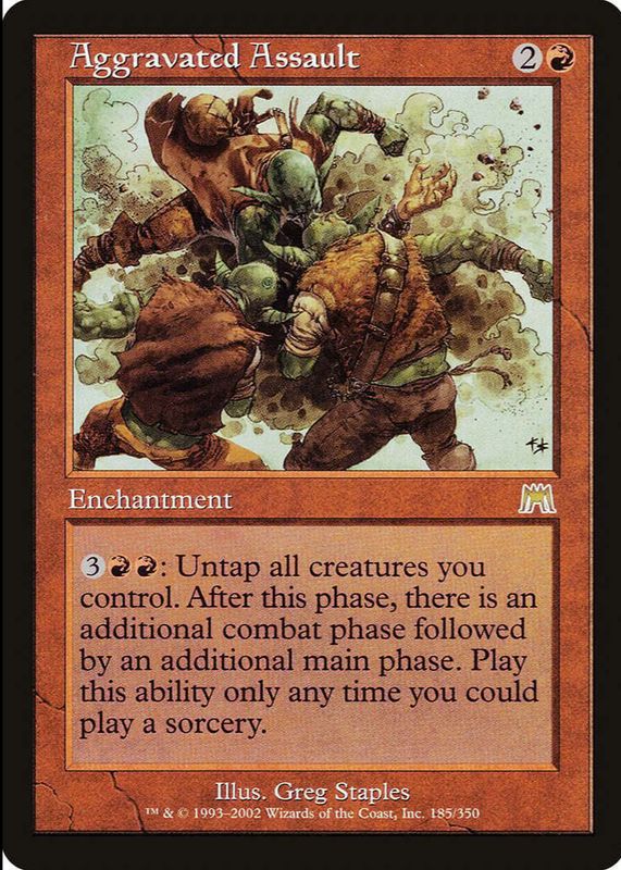 Aggravated Assault 2002 Onslaught #185 Base SGC 8