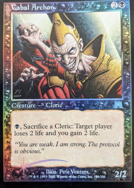Cabal Archon 2002 Onslaught #129 Foil RAW TCG (LIGHTLY PLAYED)