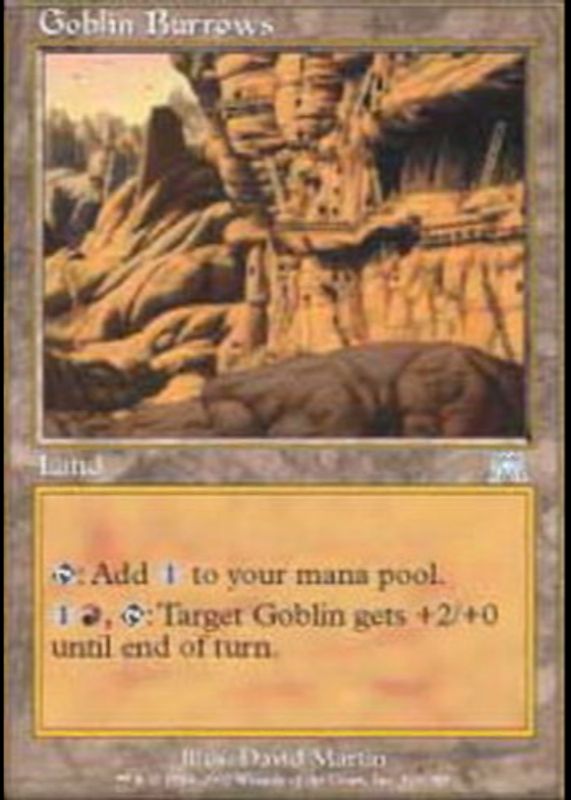 Goblin Burrows 2002 Onslaught #318 Foil RAW TCG (LIGHTLY PLAYED)