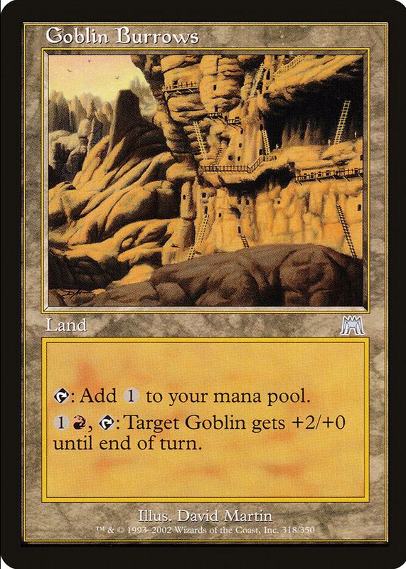 Goblin Burrows 2002 Onslaught #318 Base RAW TCG (NEAR MINT)