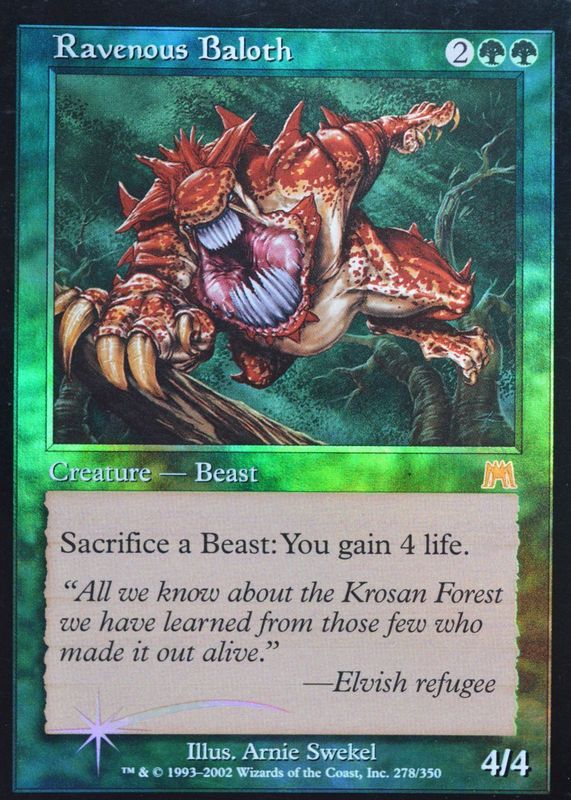 Ravenous Baloth Magic: The Gathering Cards Price Guide - Sports Card ...