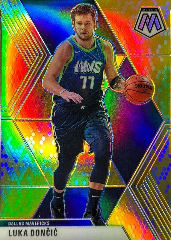 Luka Doncic 2019 Mosaic #44 Snakeskin Gold /8 PSA 10