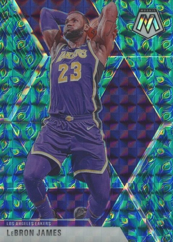 LeBron James 2019 Mosaic #8 Choice Peacock /(SSP) PSA 10