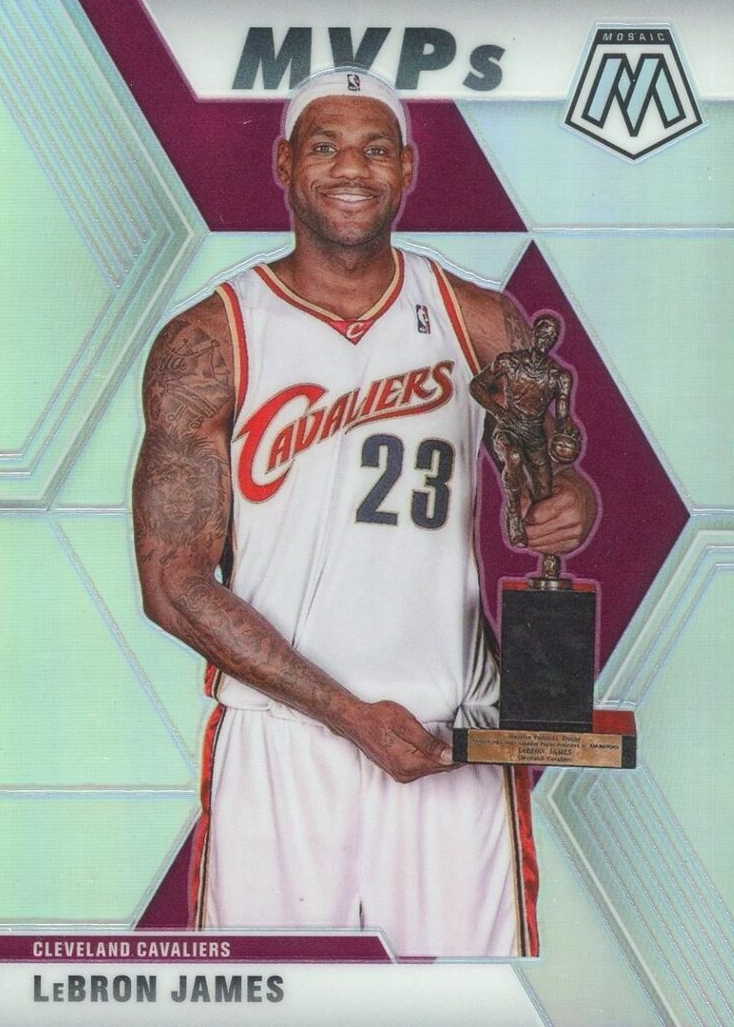 LeBron James 2019 Mosaic #298 MVPs - Silver Price Guide