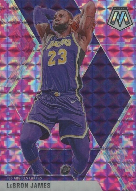 LeBron James 2019 Mosaic #8 Pink Camo PSA 10