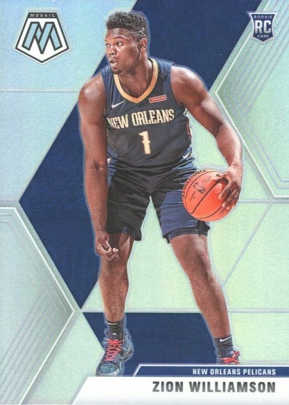 Zion Williamson 2019 Mosaic #209 Silver Rookie SGC 10