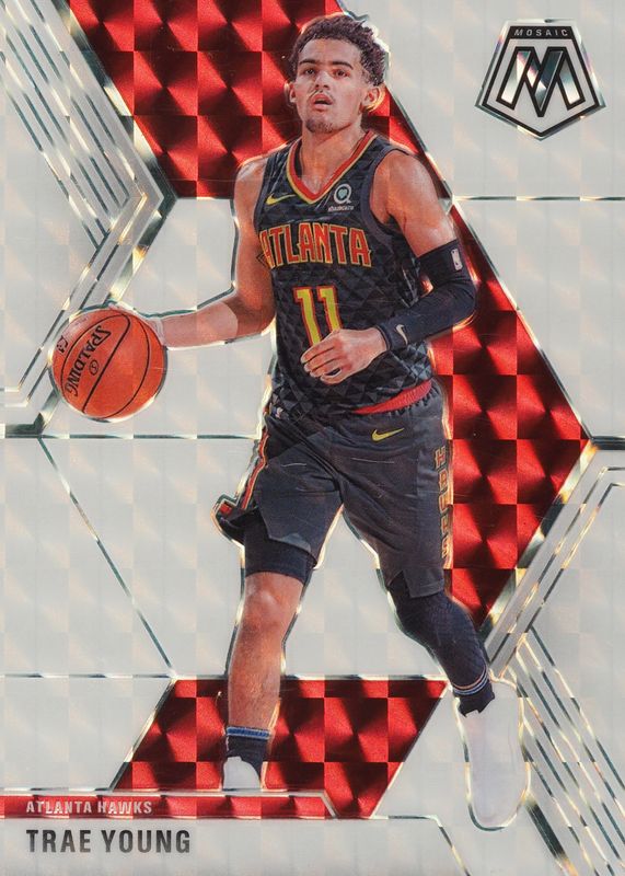 Trae Young 2019 Mosaic #182 White /25 PSA 9