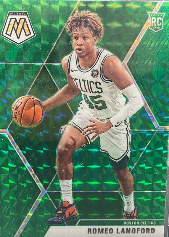 Romeo Langford 2019 Mosaic #233 Green Rookie RAW