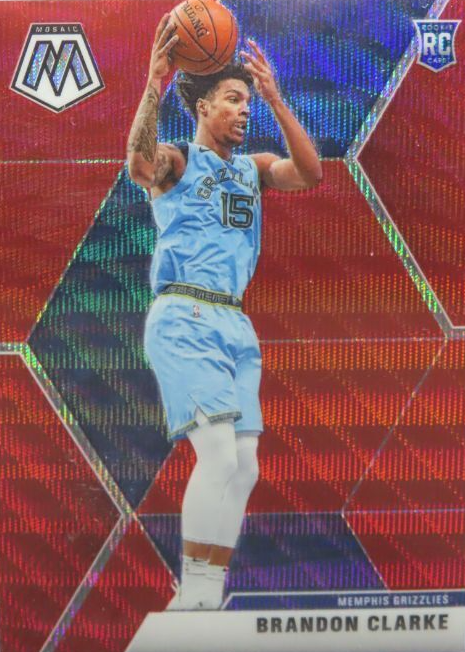 Brandon Clarke 2019 Mosaic #207 Tmall Red Wave Price Guide
