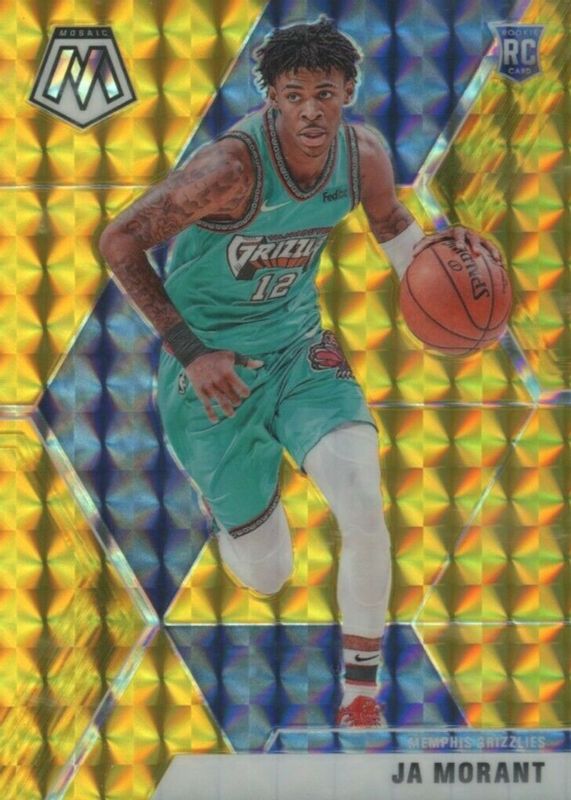 Ja Morant 2019 Mosaic #219 Gold /10 Rookie SGC 10