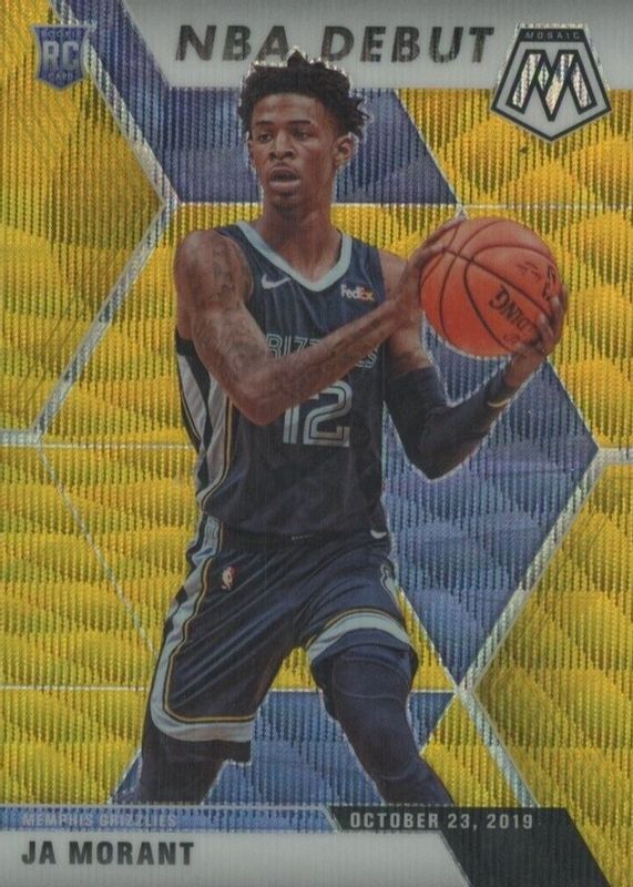 Ja Morant 2019 Mosaic #274 NBA Debut - Tmall Gold Wave Rookie PSA 10