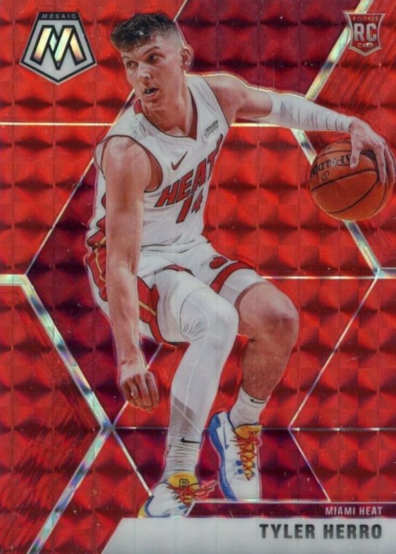 Tyler Herro 2019 Mosaic #223 Red Rookie SGC 9