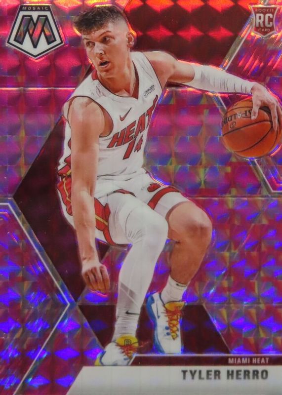 Tyler Herro 2019 Mosaic #223 Pink Camo Rookie SGC 9