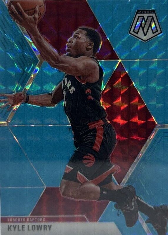 Kyle Lowry 2019 Mosaic #29 Blue Fluorescent /15 PSA 10