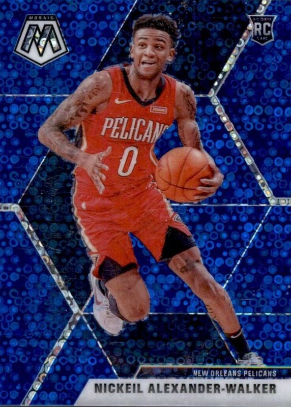 Nickeil Alexander-Walker 2019 Mosaic #205 Fast Break Blue /85 Rookie SGC 10