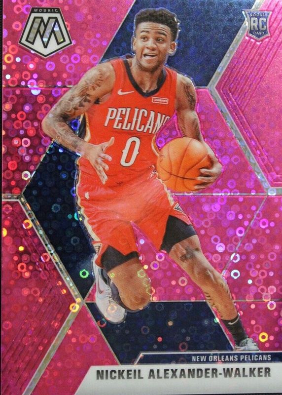 Nickeil Alexander-Walker 2019 Mosaic #205 Fast Break Pink /20 Rookie SGC 10