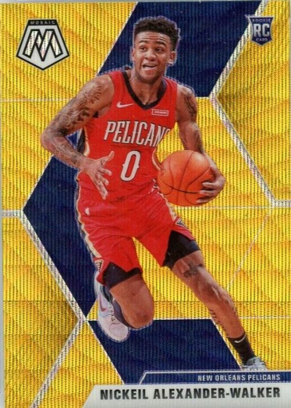 Nickeil Alexander-Walker 2019 Mosaic #205 Tmall Gold Wave Rookie SGC 10