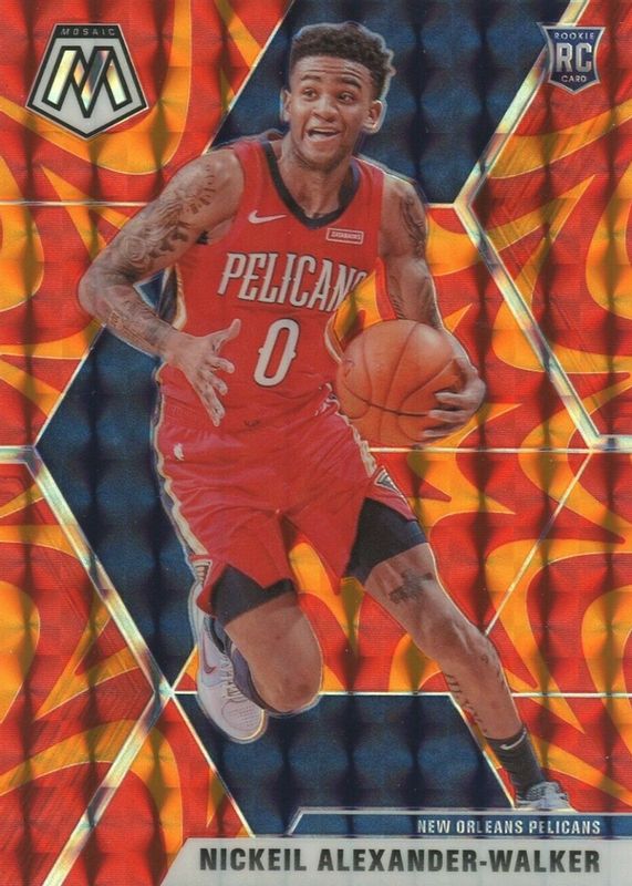 Nickeil Alexander-Walker 2019 Mosaic #205 Reactive Orange Rookie PSA 10