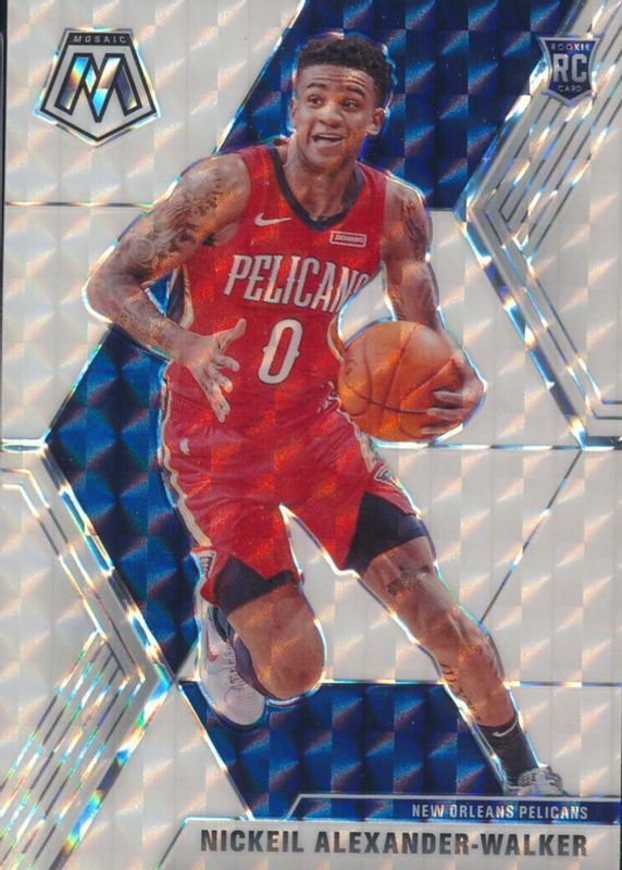 Nickeil Alexander-Walker 2019 Mosaic #205 White /25 Rookie PSA 9