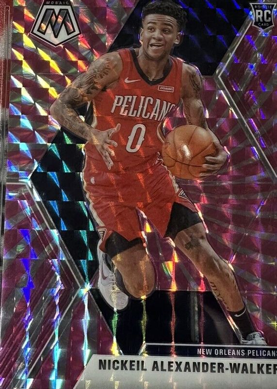 Nickeil Alexander-Walker 2019 Mosaic #205 FOTL Pink Swirl /11 Rookie SGC 10