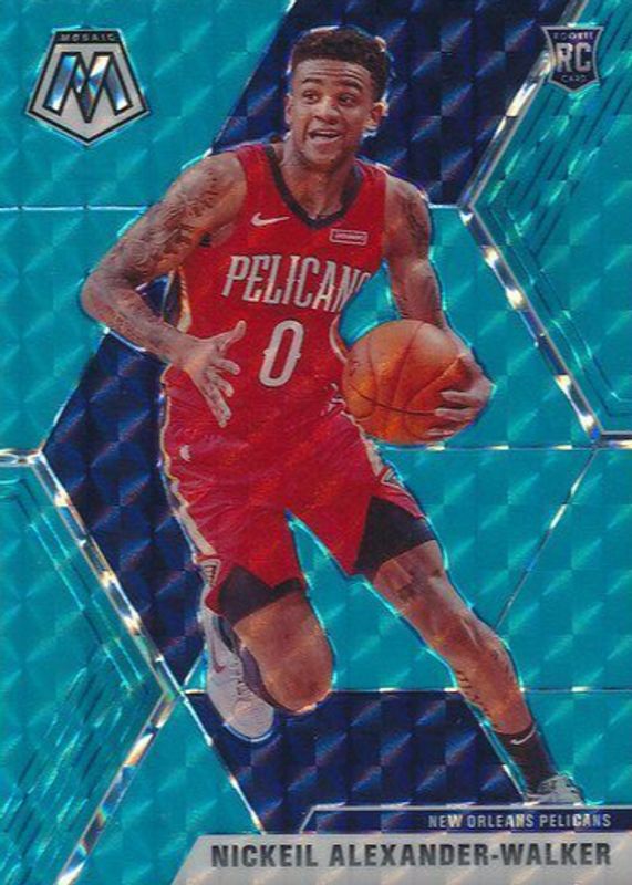 Nickeil Alexander-Walker 2019 Mosaic #205 Blue Fluorescent /15 Rookie RAW