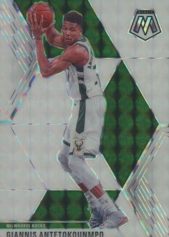 Giannis Antetokounmpo 2019 Mosaic #75 White /25 RAW