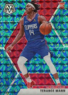 Terance Mann 2019 Prizm #296 Choice Nebula /1 Price Guide