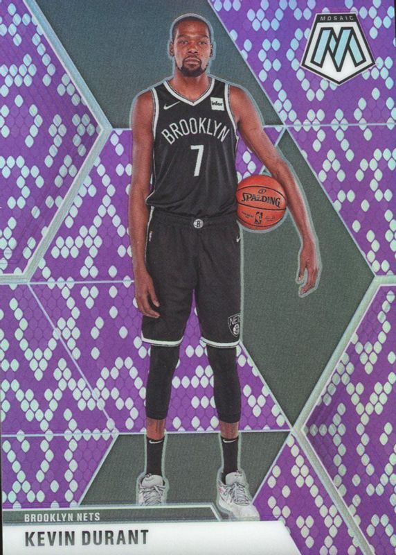 Kevin Durant 2019 Mosaic #1 Snakeskin Purple /24 Price Guide