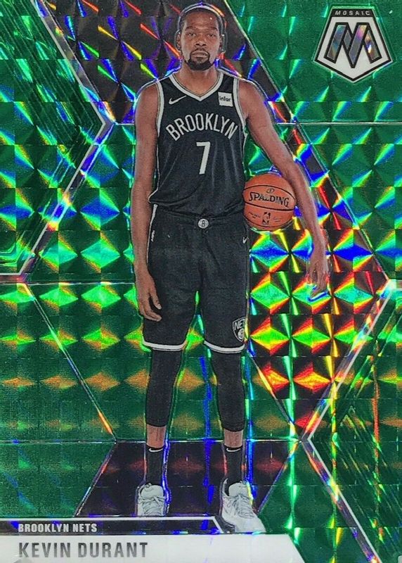 Kevin Durant 2019 Mosaic #1 Green RAW