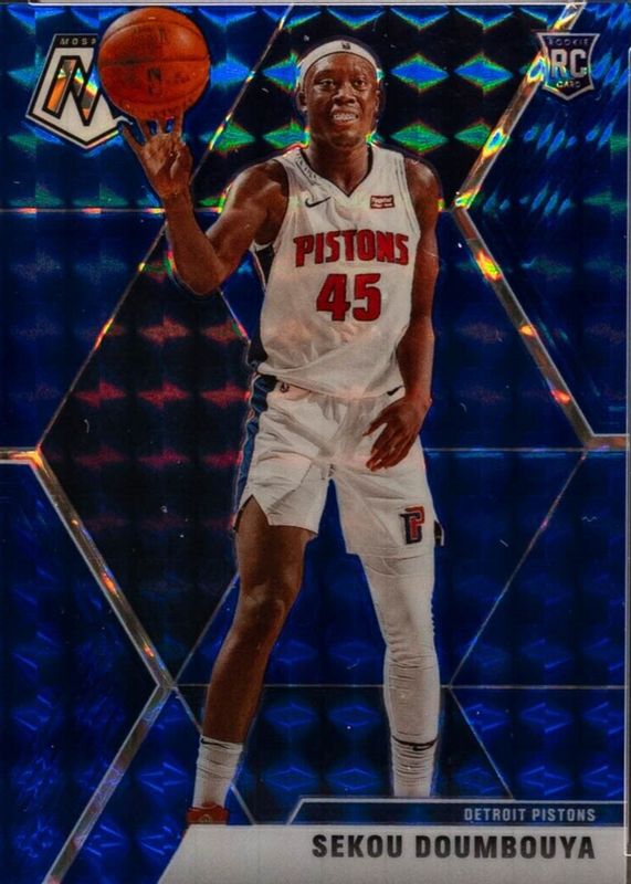 Sekou Doumbouya 2019 Mosaic #243 Blue /99 Rookie RAW