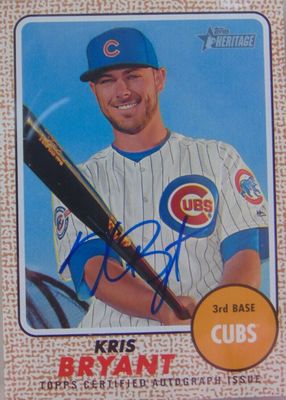 2017 Topps Heritage #ROA-KB Real One Autographs (With Bat)