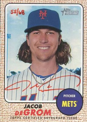 2017 Topps Heritage #ROA-JD Real One Autographs - Red Ink /68