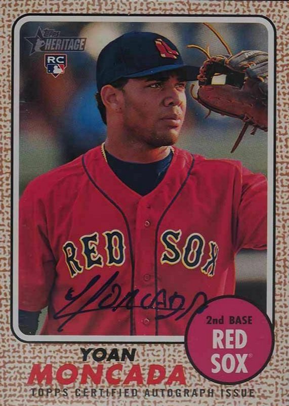 2017 Topps Heritage #ROA-YM Real One Autographs (Red Jersey)