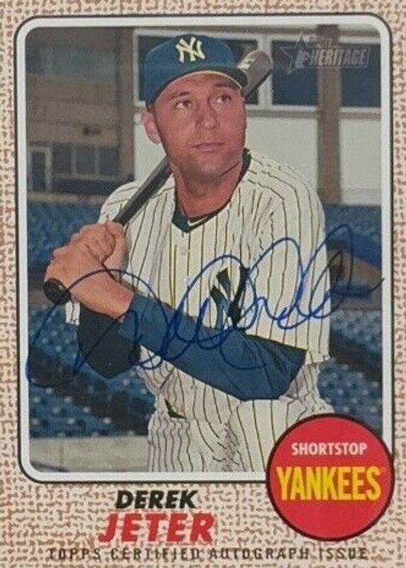 Derek Jeter 2017 Topps Heritage #ROA-DJ Real One Autographs (Bat on Shoulder) BGS 9