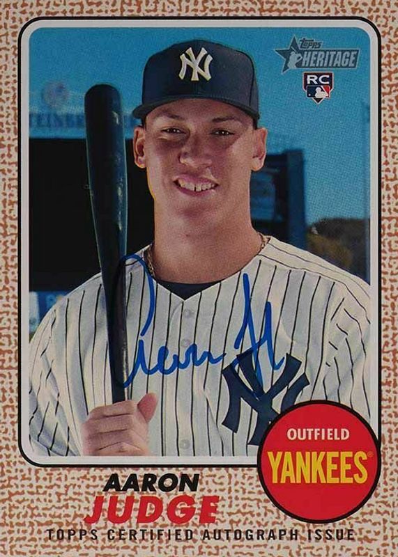 Aaron Judge 2017 Topps Heritage #ROA-AJ Real One Autographs Rookie PSA 10