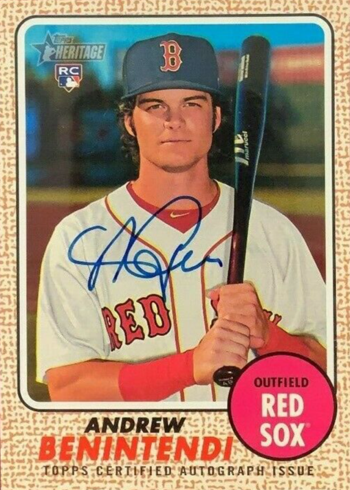 ルーキー直書き直筆サインカード　3枚セット！ Andrew Benintendi
