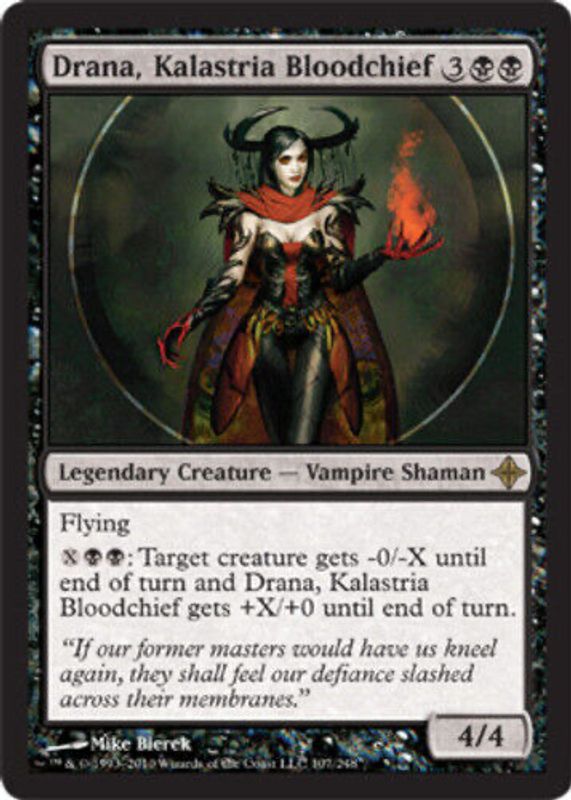 Drana, Kalastria Bloodchief 2010 Rise of the Eldrazi #107 Foil SGC 10