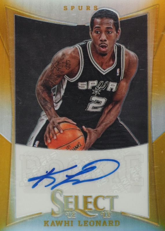 Kawhi Leonard 2012 Select #178 Rookie Autographs - Gold /10 Rookie PSA 10