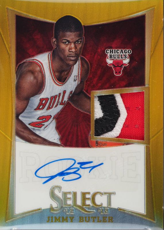 Jimmy Butler 2012 Select #262 Rookie Jersey Autographs - Gold /10 Rookie SGC 9