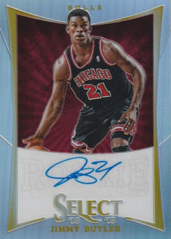 Jimmy Butler 2012 Select #206 Rookie Autographs - Silver (/199) PSA 9