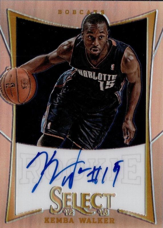 Kemba Walker 2012 Select #166 Rookie Autographs - Silver (/99) Rookie BGS 9