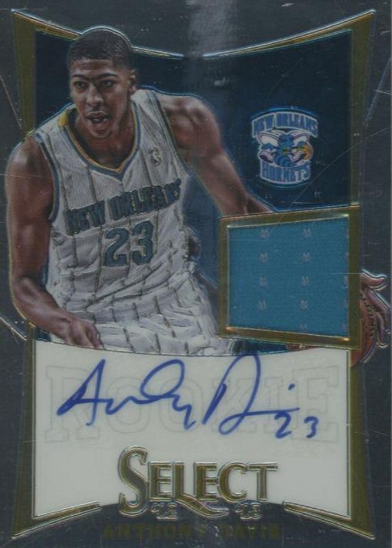 Anthony Davis 2012 Select #270 Rookie Jersey Autographs (/149) Rookie SGC 9