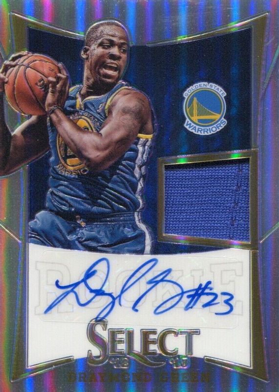 Draymond Green 2012 Select #298 Rookie Jersey Autographs - Silver (/199) Rookie PSA 10