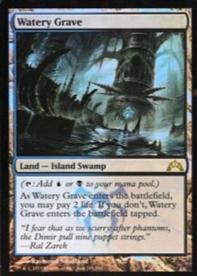 m1304 Foil 415 旧枠 湿った墓 Watery Grave Watery Grave 2024 Ravnica Remastered #415 Retro Frame /500