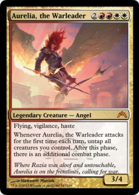 Aurelia, the Warleader 2013 Gatecrash #143 Base RAW TCG (LIGHTLY PLAYED)